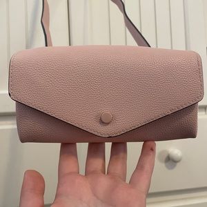 Pink Leather Crossbody/Shoulder Purse
